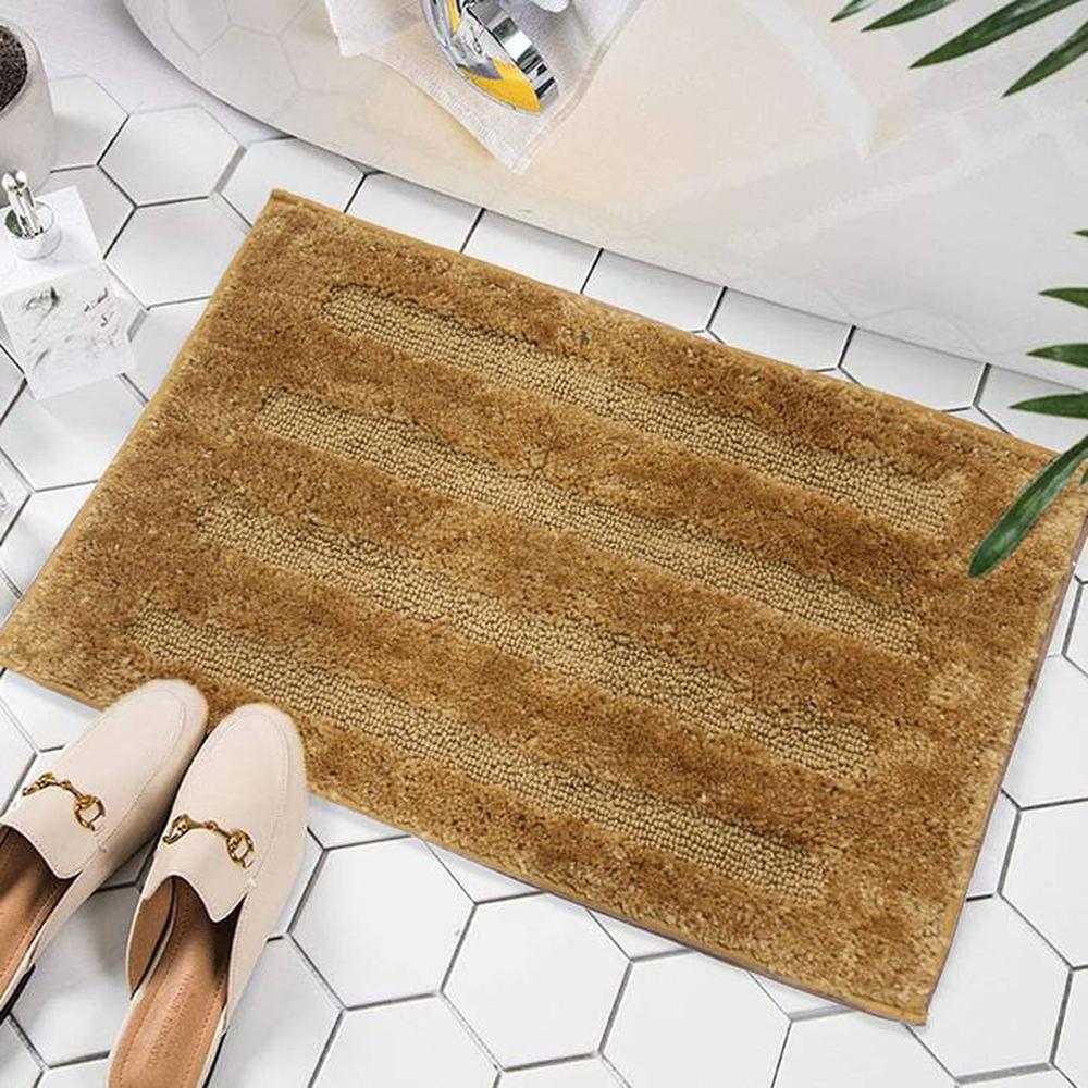 Mercy Gold Solid Natural Fiber 24x16 inches Anti-Skid Bath Mat