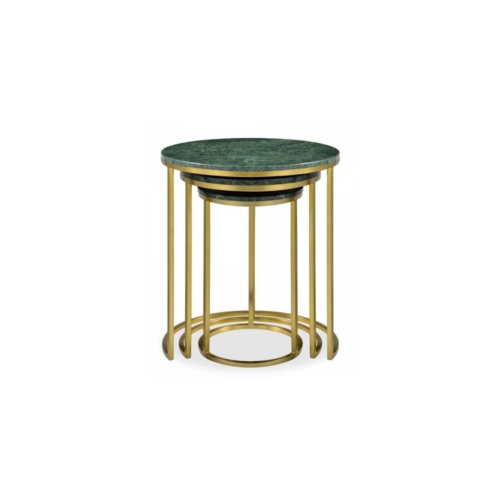 Leven Metal Side Table in  Gold Finish