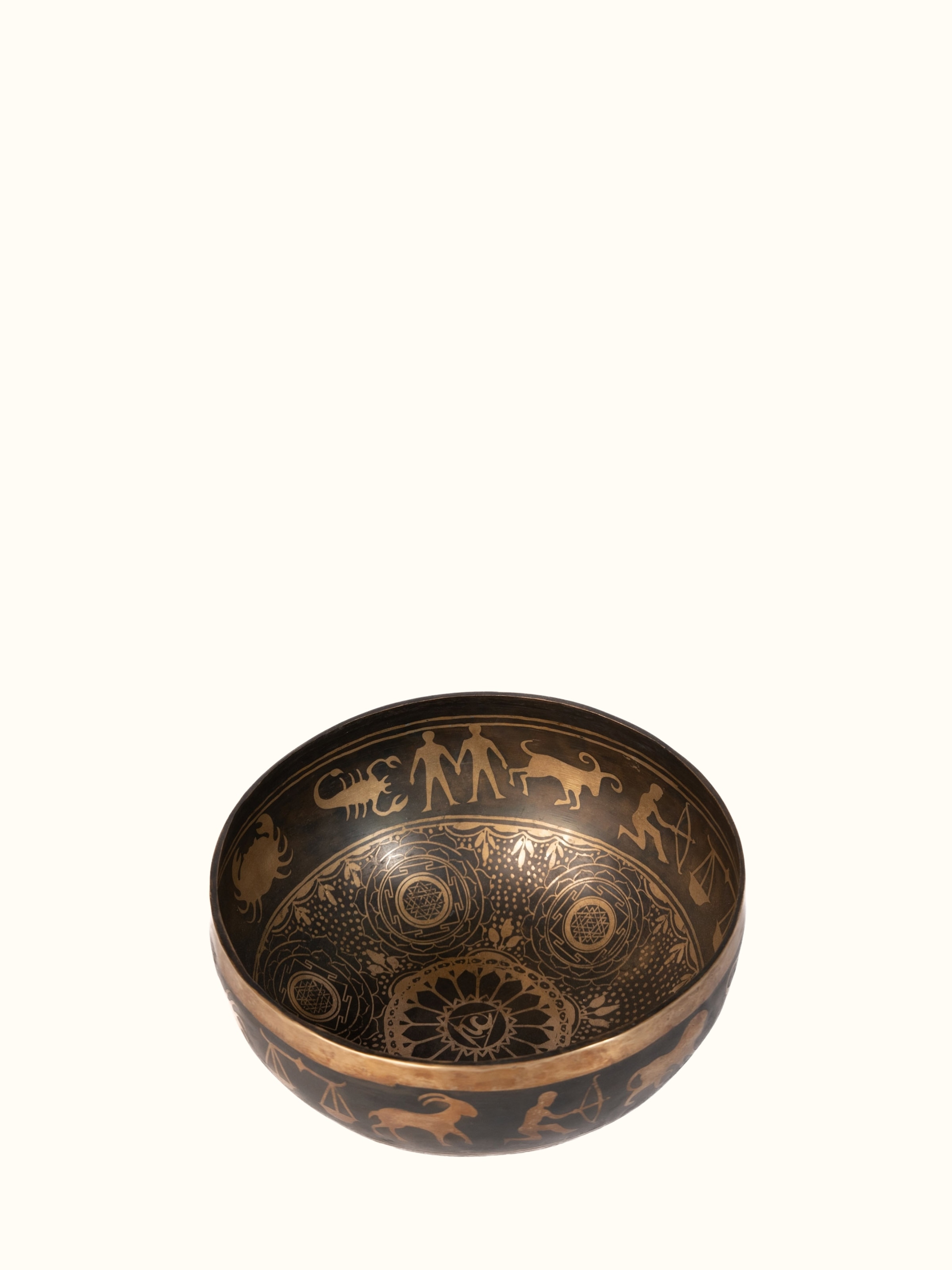 Brass Dark Indigo Mandla Rashi  Singing Bowl