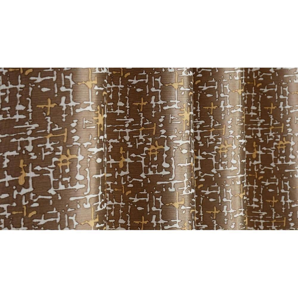 Texture Print Pack of 2 Pieces Room Darkning Window Curtains