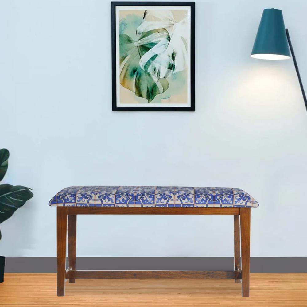 Thristhor Solid Wood Bench In Provincial Teak Finish - Globally Indian