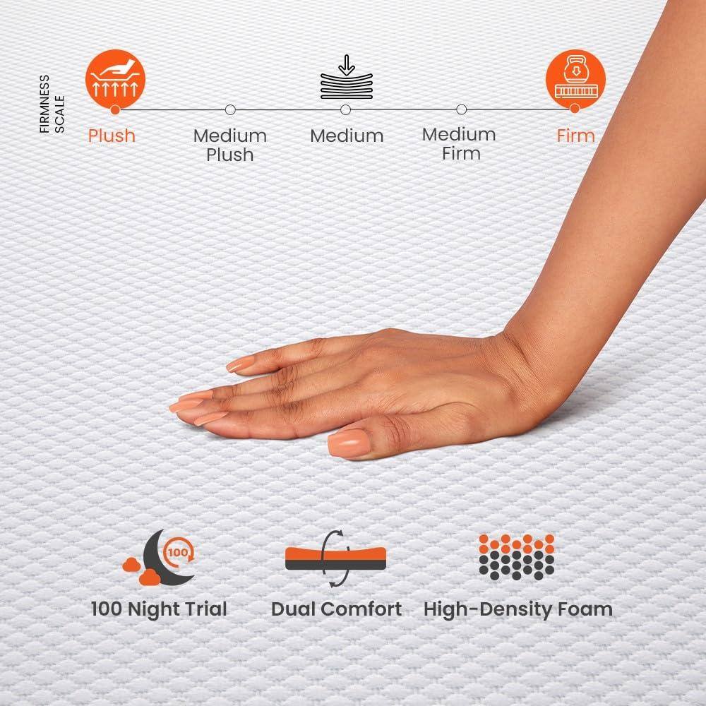 Flip - Dual Sided High Density Foam Mattress (72 x 60 in, 6 Inches)