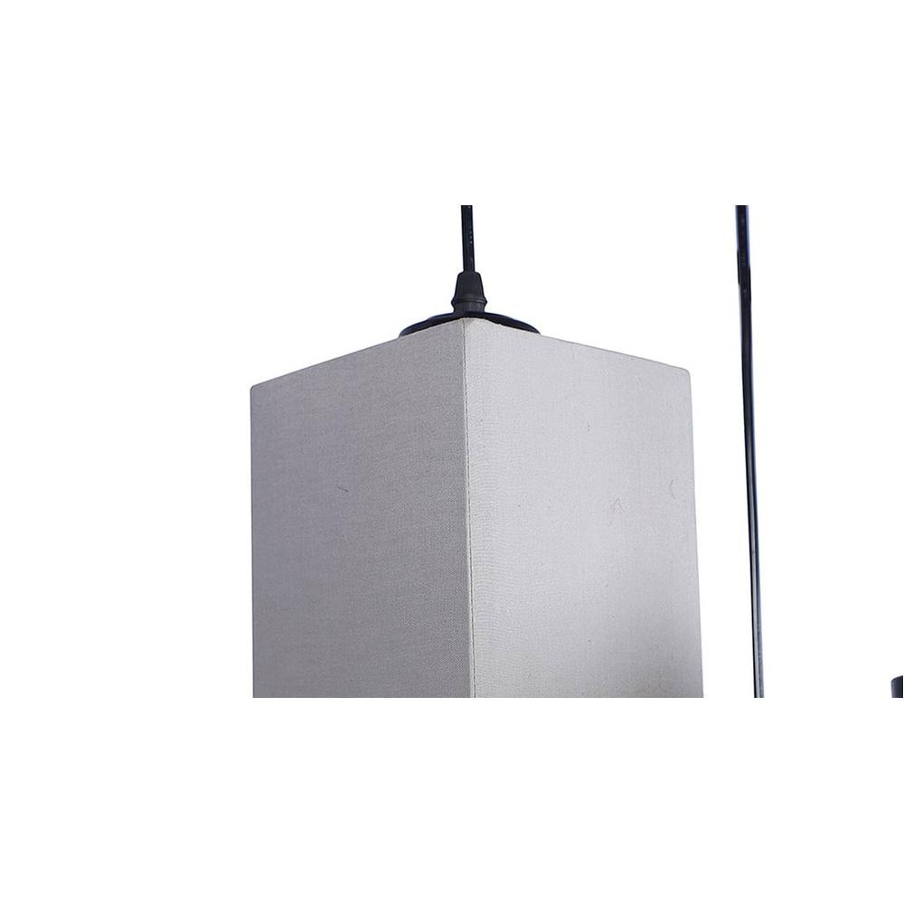 Apollo Grey Fabric Cluster Hanging Light