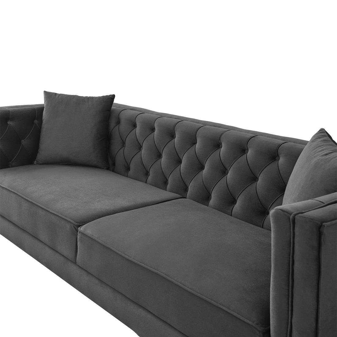 Haruko Fabric Sofa - Grey