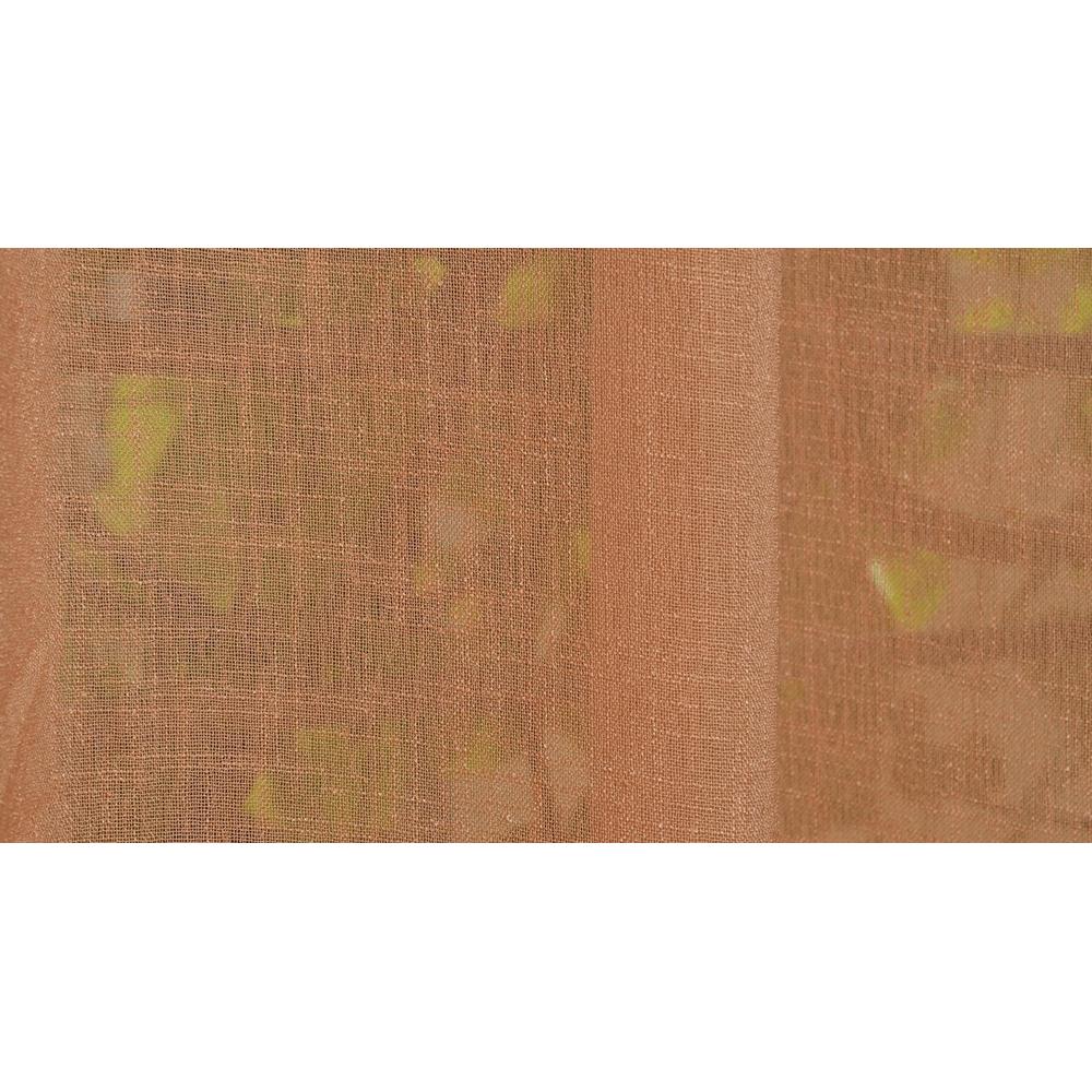 Solid Pack of 2 Pieces Sheer Window Curtain