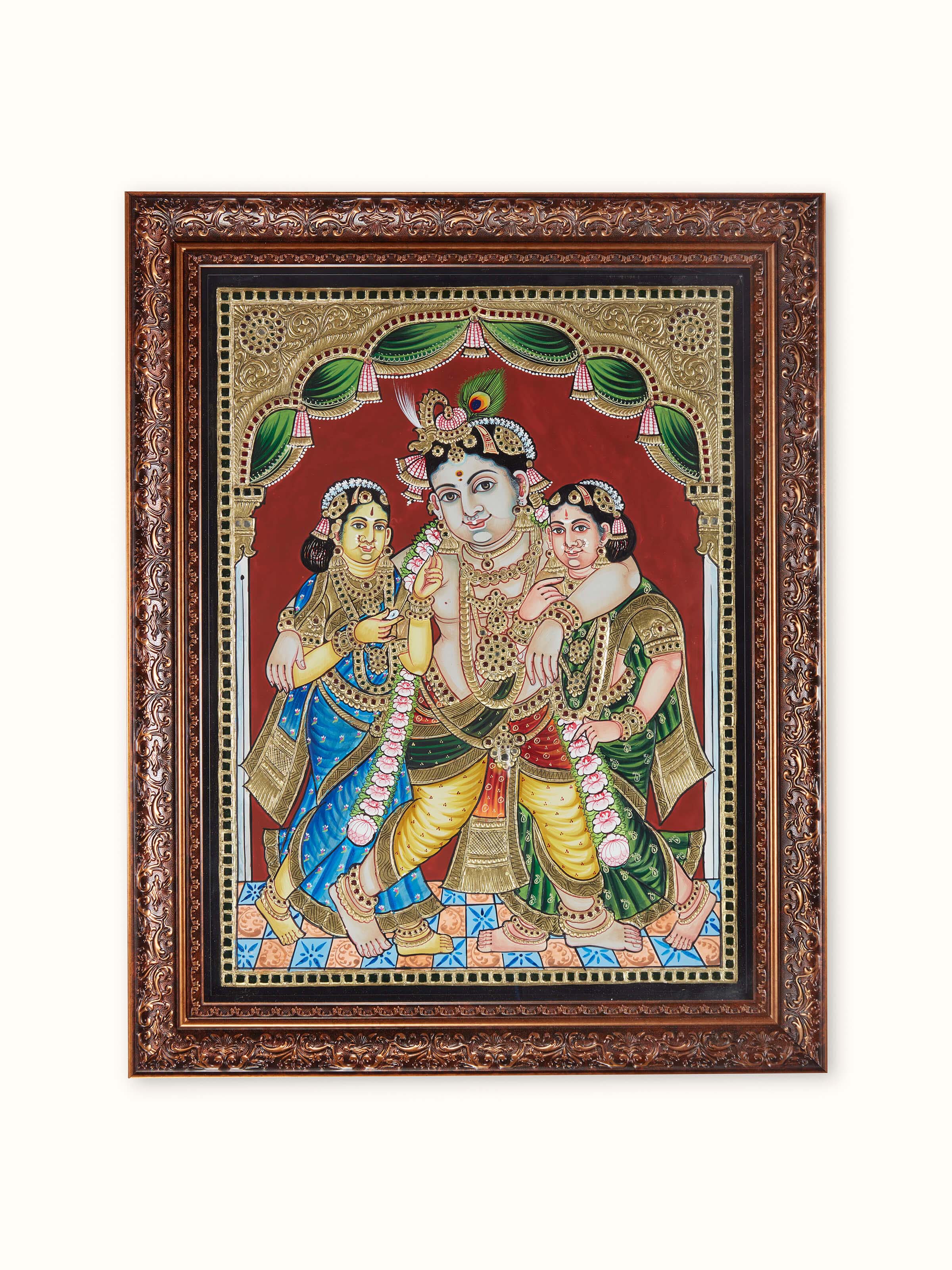Krishna Thanjavur Painting