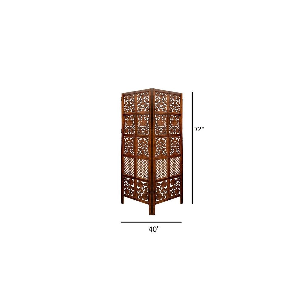Holley Solid Wood 4 Panel Room Divider
