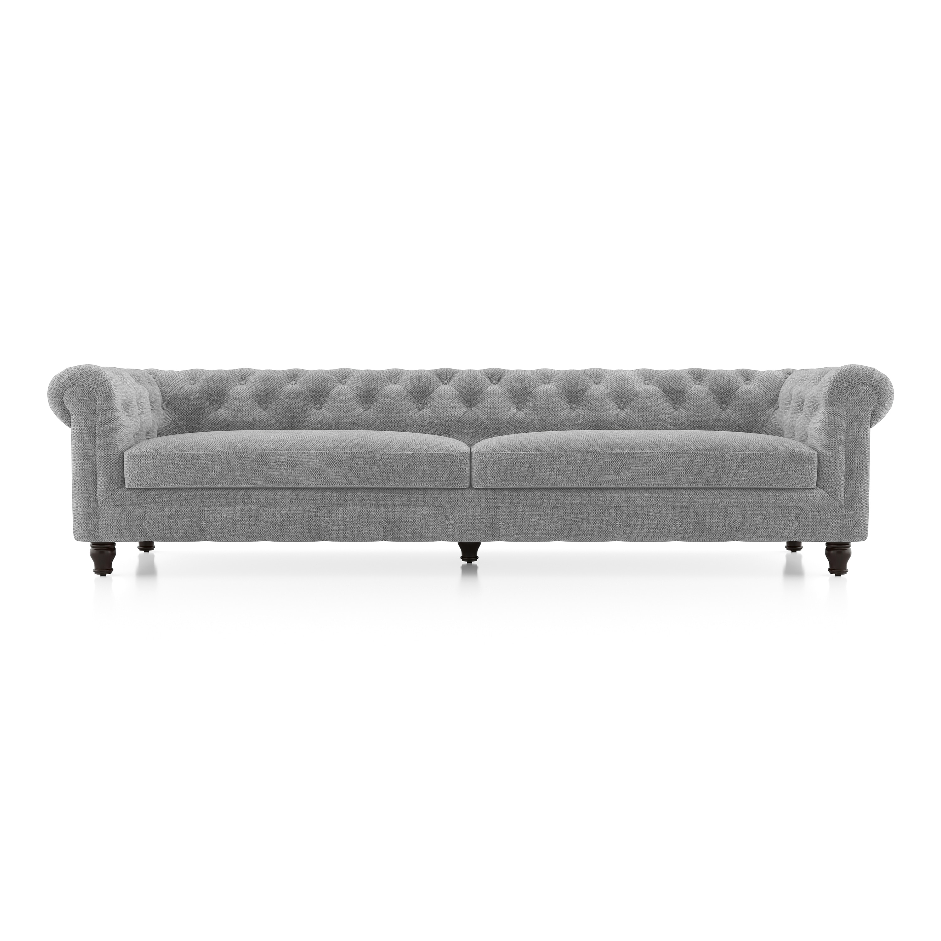 Winchester Essential 4 Seater Fabric Sofa In Granite Weave