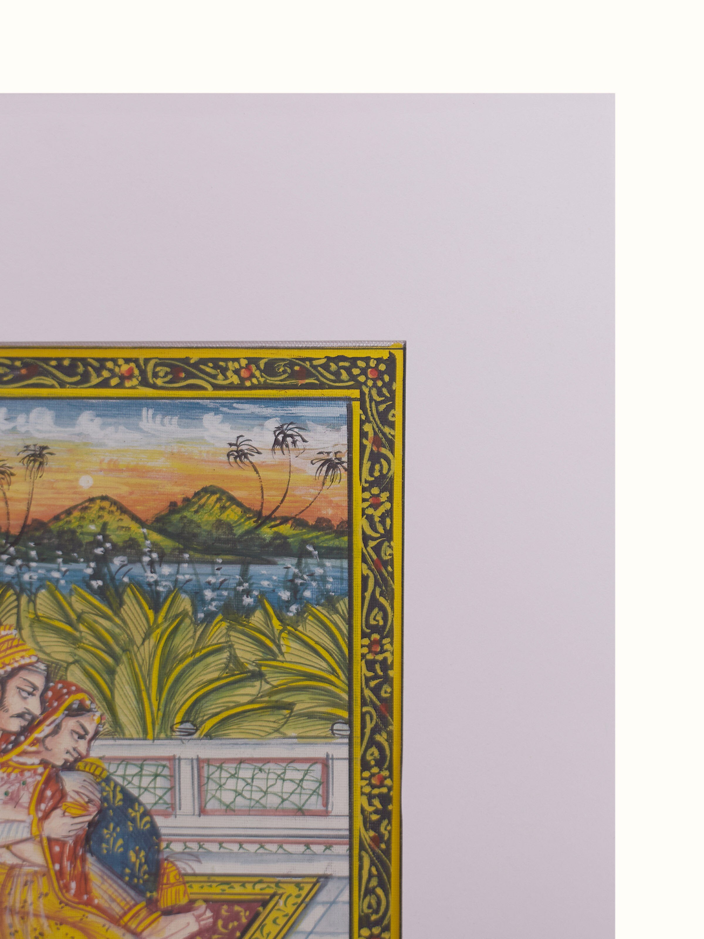 Royal Love Scene Miniature Painting