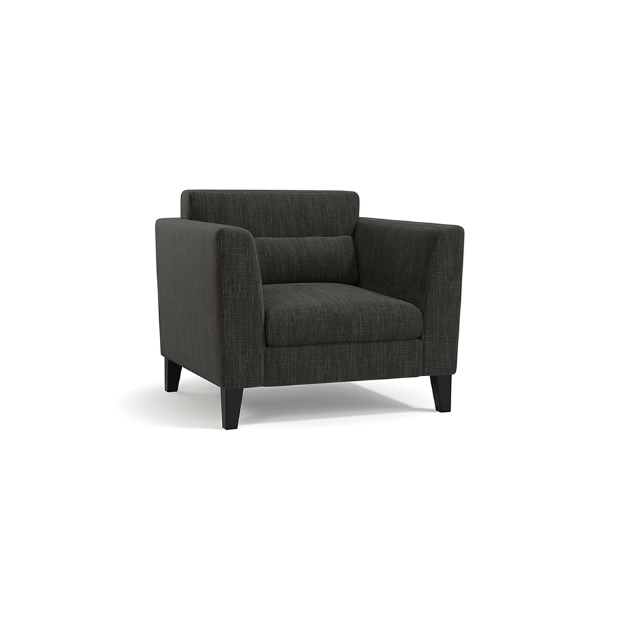 Lewis 1 Seater Fabric Sofa in Graphite Grey Colour