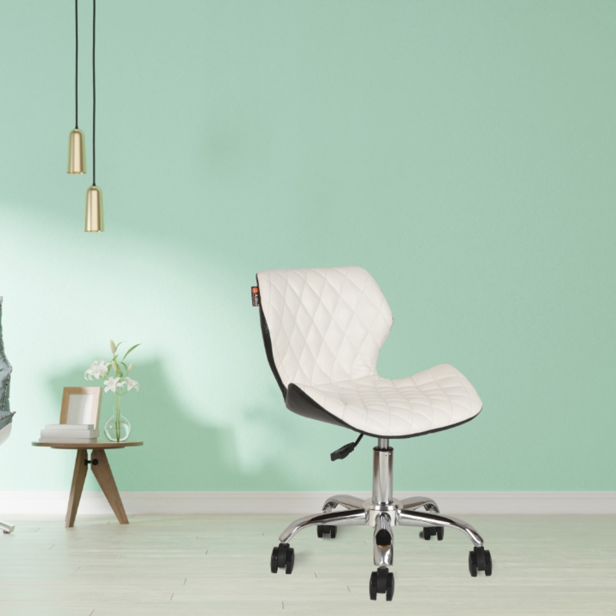 Beautiful Leatherette Dining Chair in White Colour - Adiko Systems