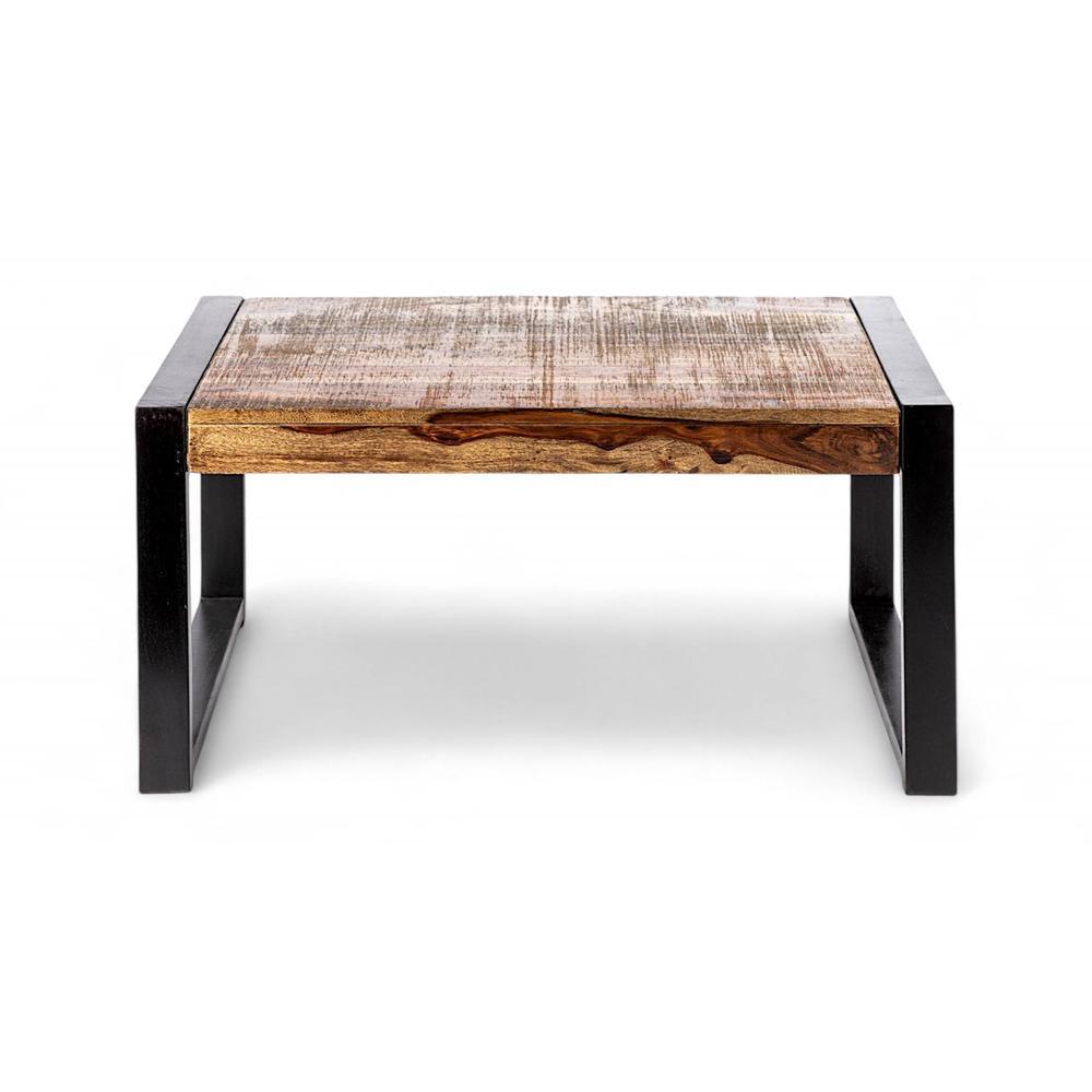 Hamstreet Sheesham Wood Coffee Table In Natural Rustic Wood Finish