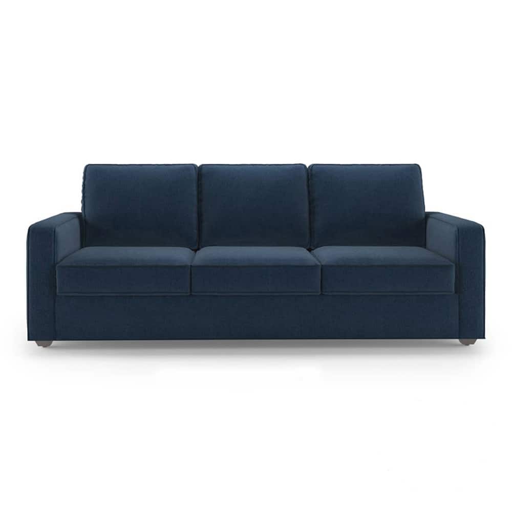 Apollo Compact Sofa Set (Colour : Lapis Blue, Cushion : Soft, Back Type : Regular, Seater : 3+1+1)