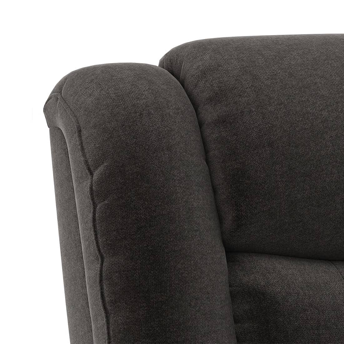 Theo Single Seater Motorized Recliner In Urban Grey Premium Chenille Fabric