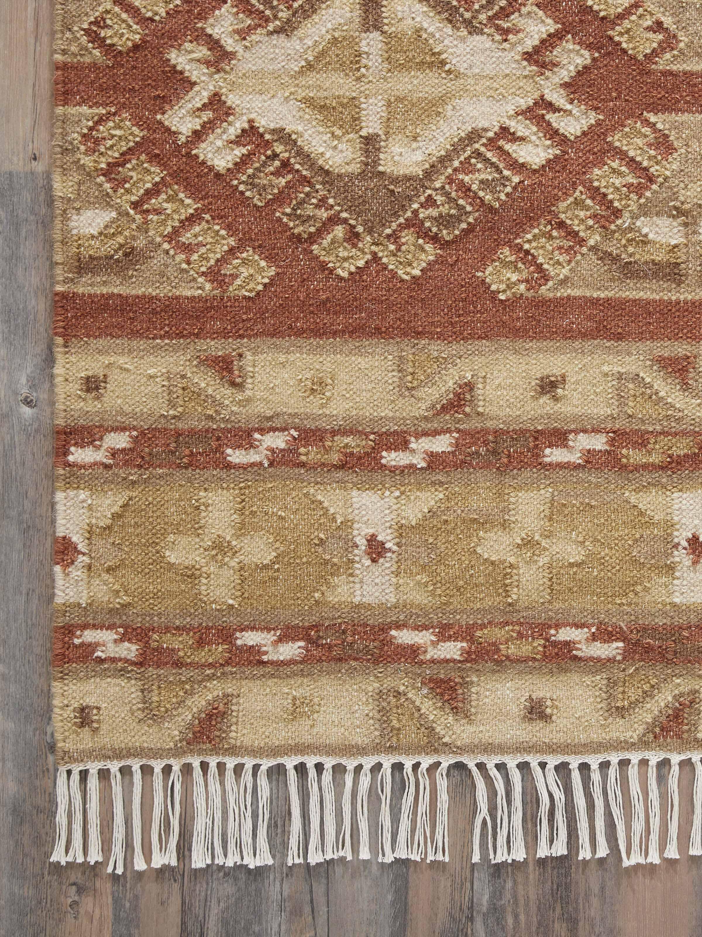 Close-up of the texture and color blending in the wool fabric