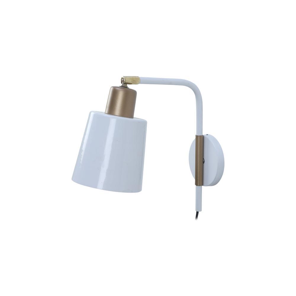 Norell White Metal Wall Light