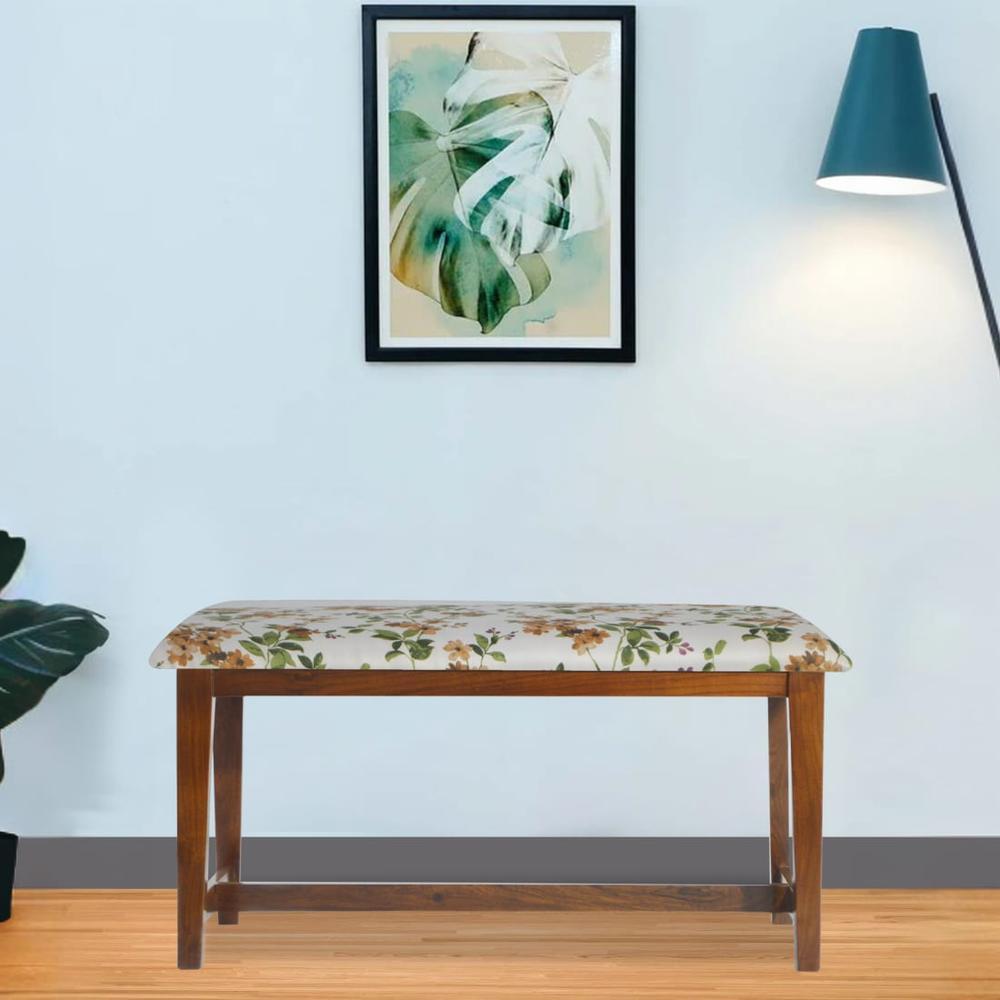 Euthenia Solid Wood Bench In Provincial Teak Finish