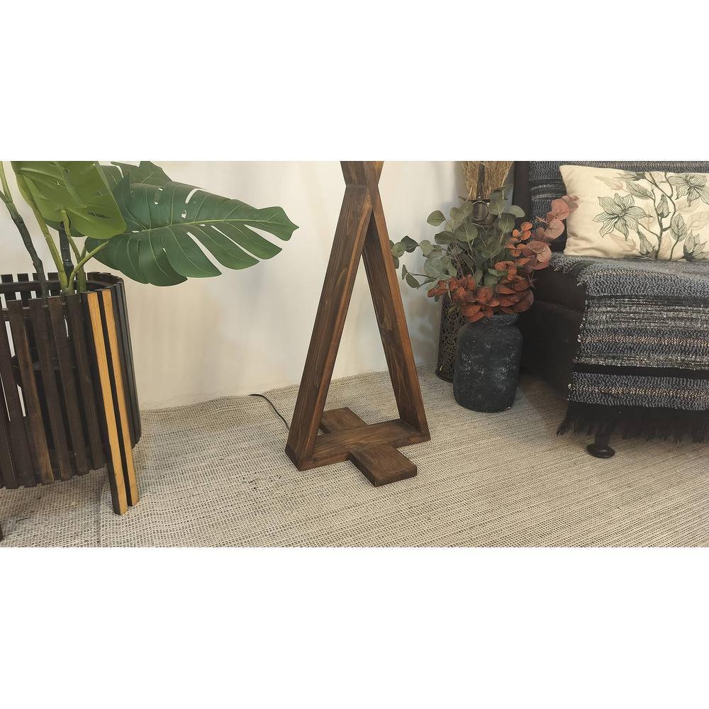 Infinity Beige Jute Floor Lamp with Beige Jute Base