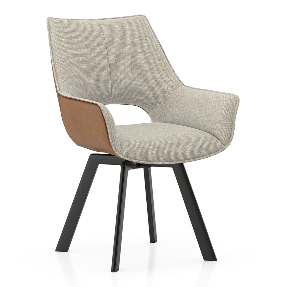 Paloma Casey 6 Seater Dining Set (Jupiter Spanish Ceramic Finish, Beige & Tan Colour)