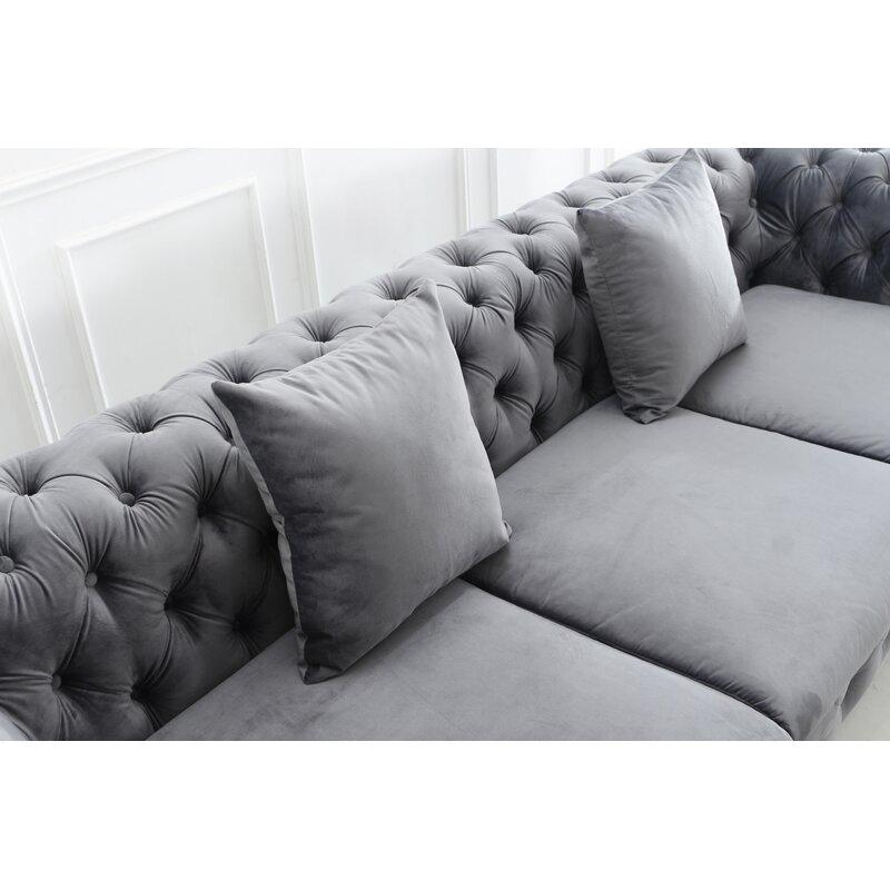 Norman Fabric Sofa - Grey