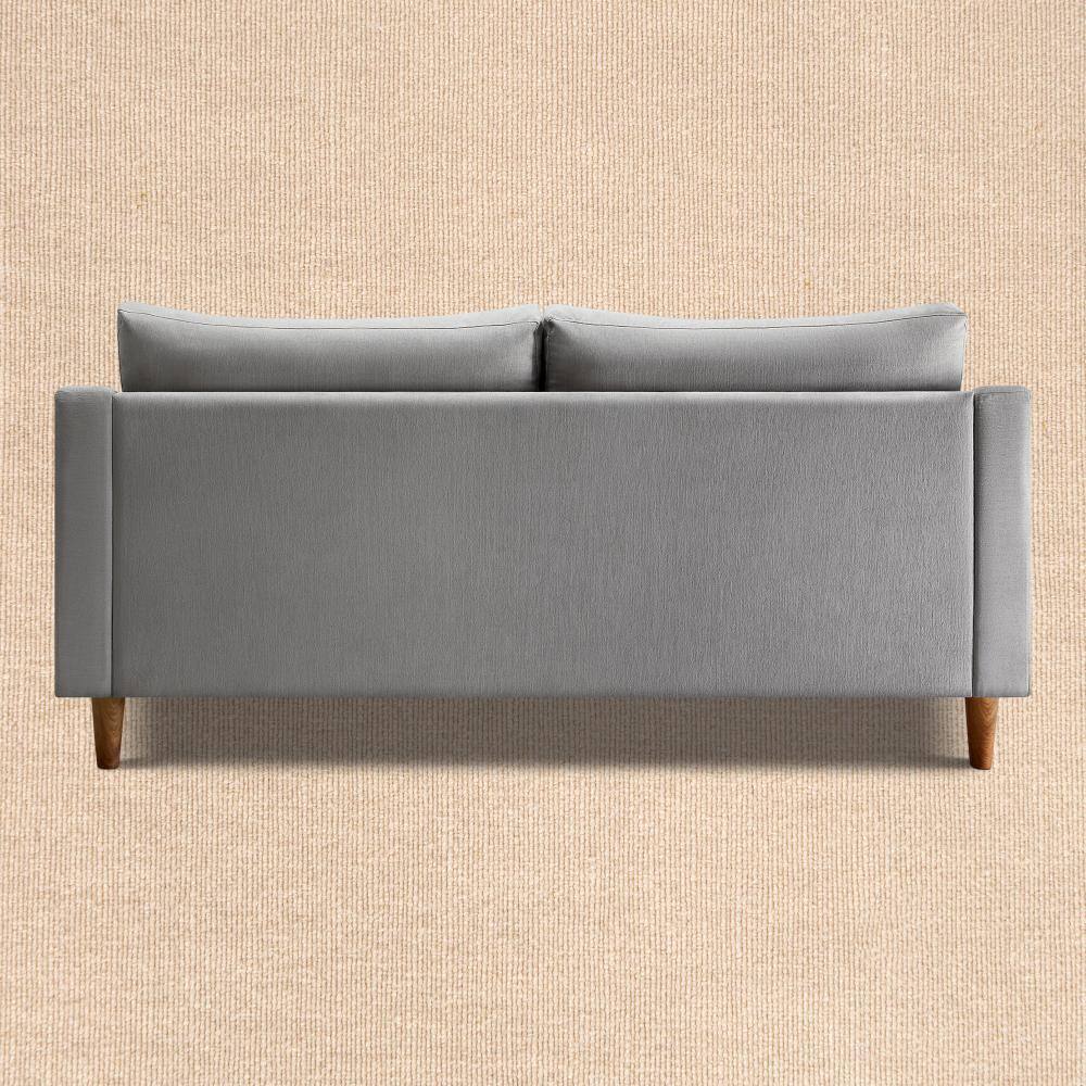 Ease Plus 3 Seater Wooden Sofa in Grey Colour