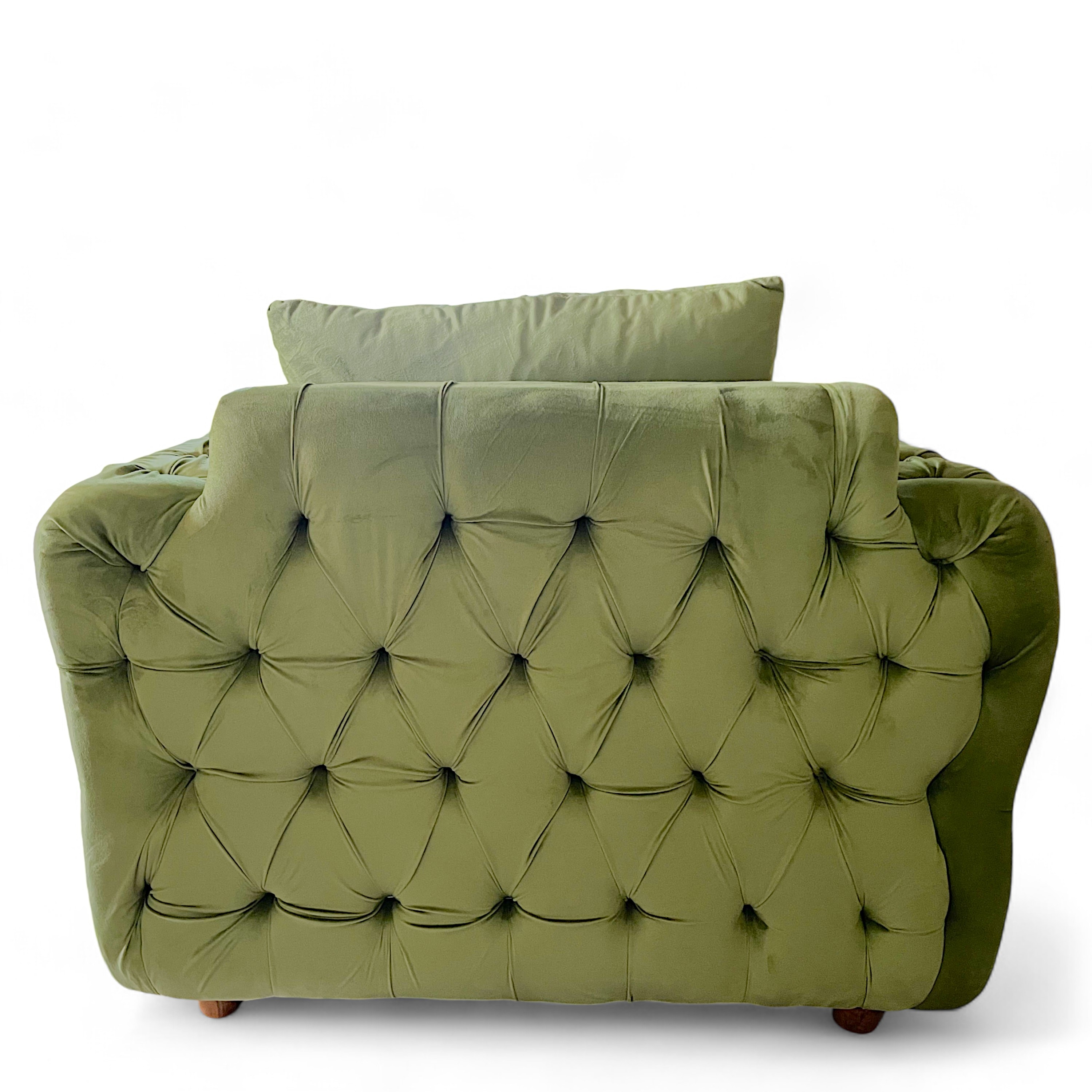 Jackson Solid Wood Contemporary 1 Seater Accent Chair