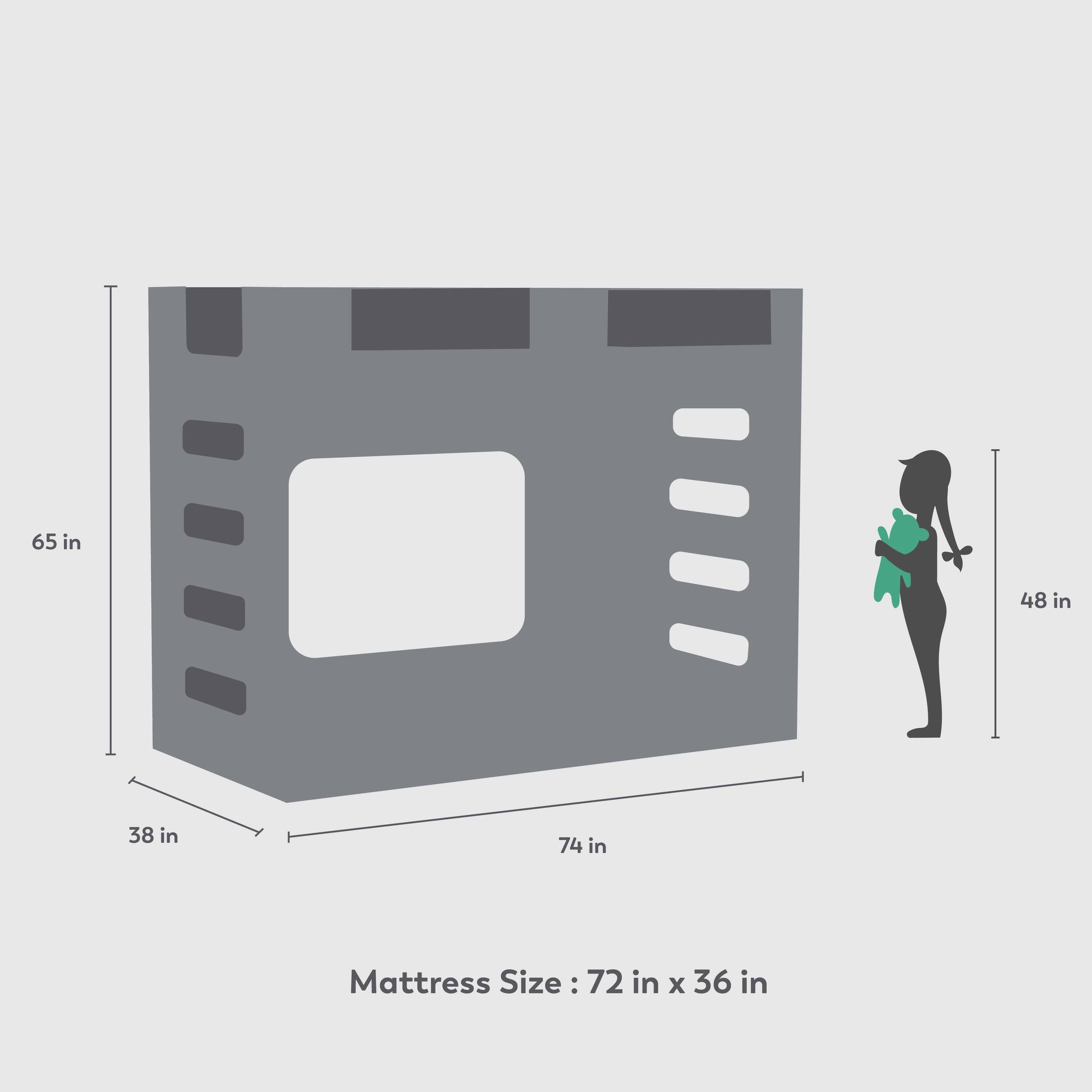Sleep Over Bunk Bed In White Colour
