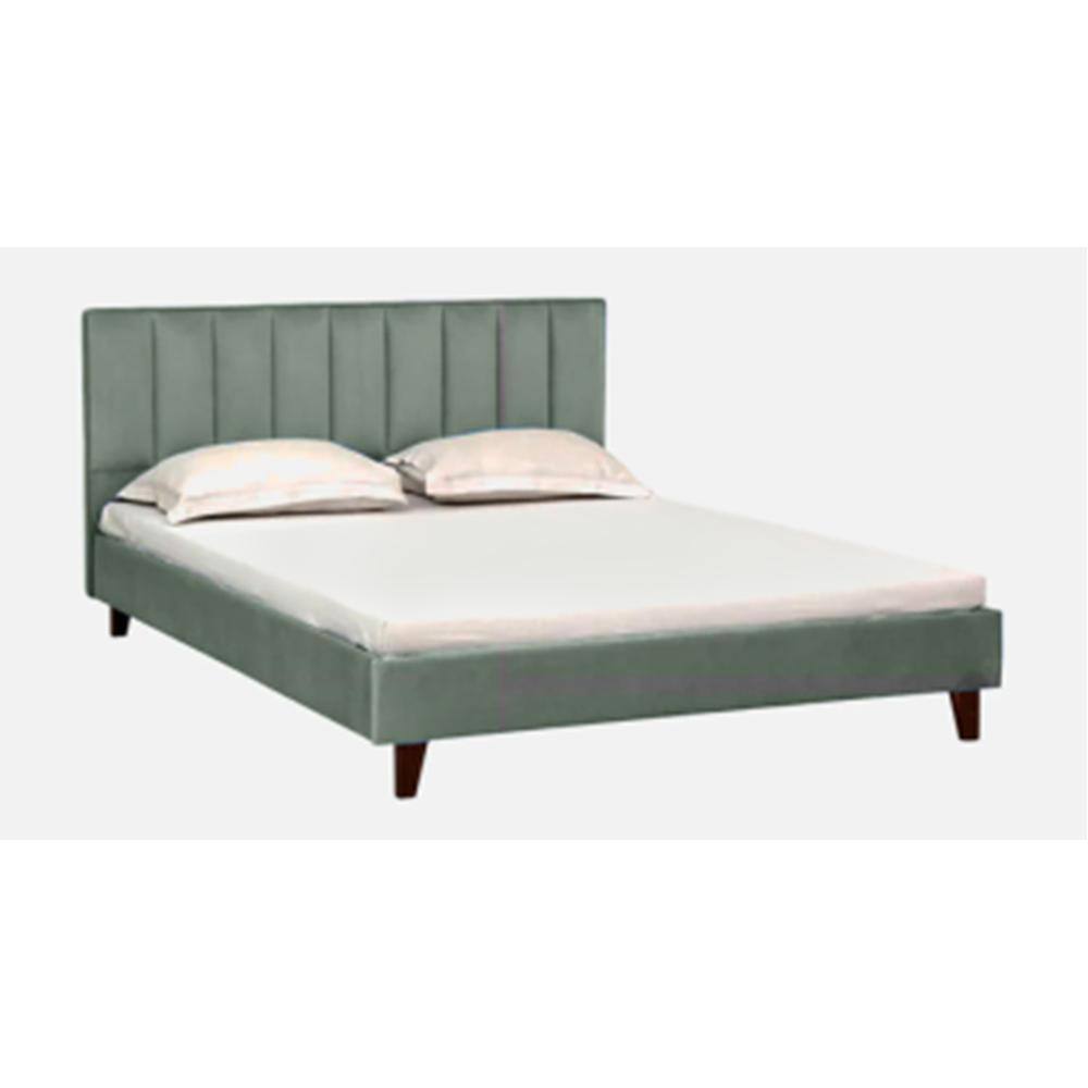 Dallas Engineered Wood Queen Size Non Storage Bed In Provincial Teak Finish