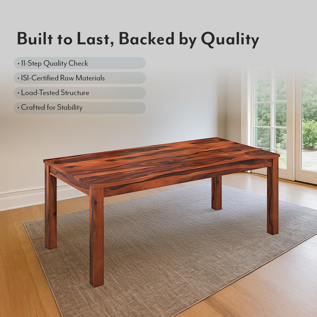 Arabia XXL 8 Seater Dining Table In Teak Finish