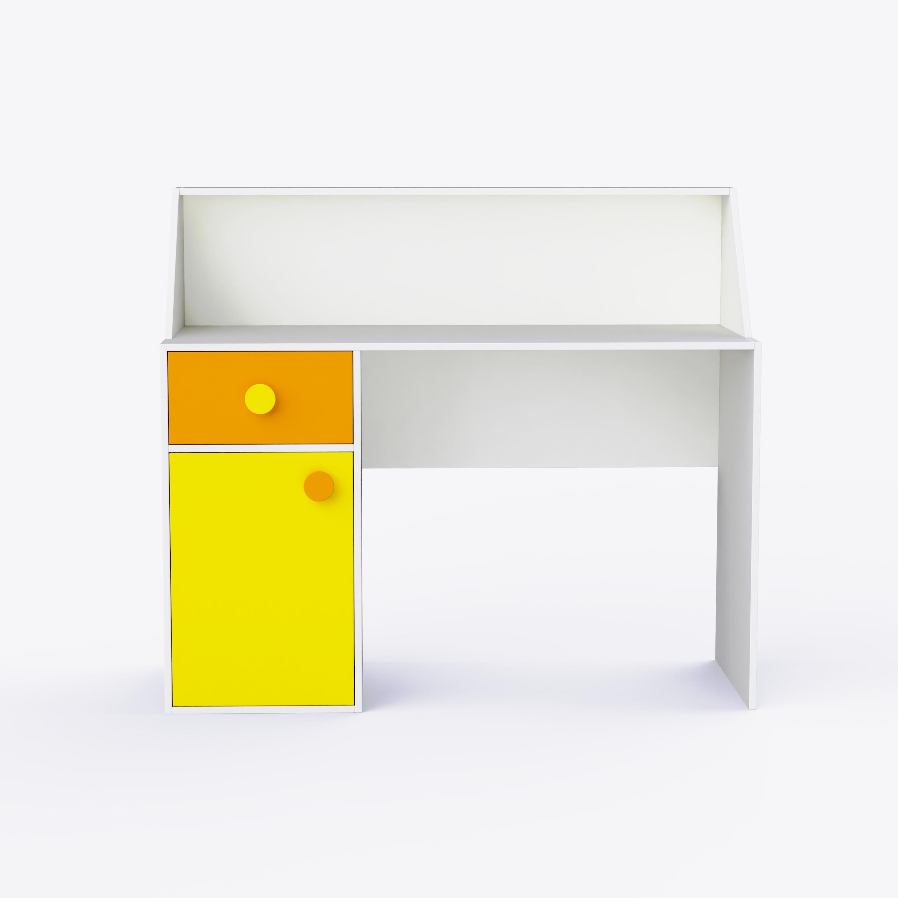 Elementary Study Table In White Colour