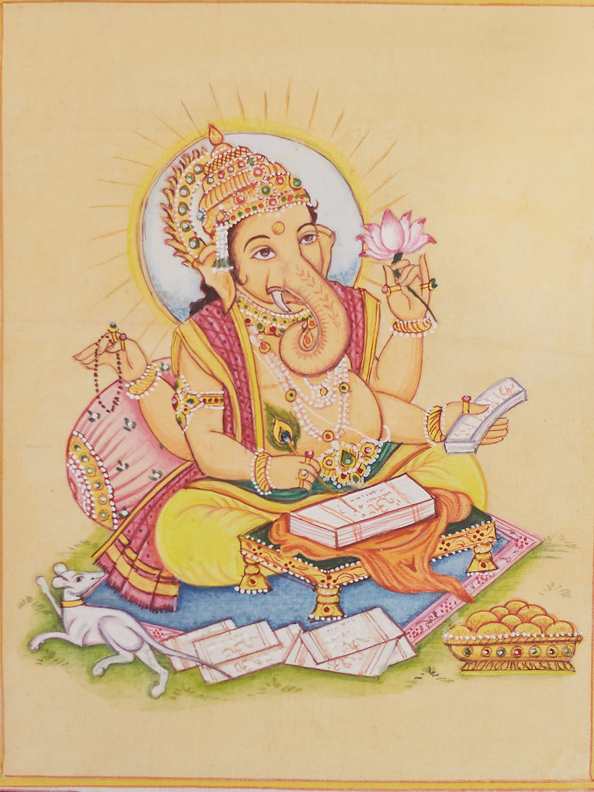 Lord Ganesha Miniature Painting