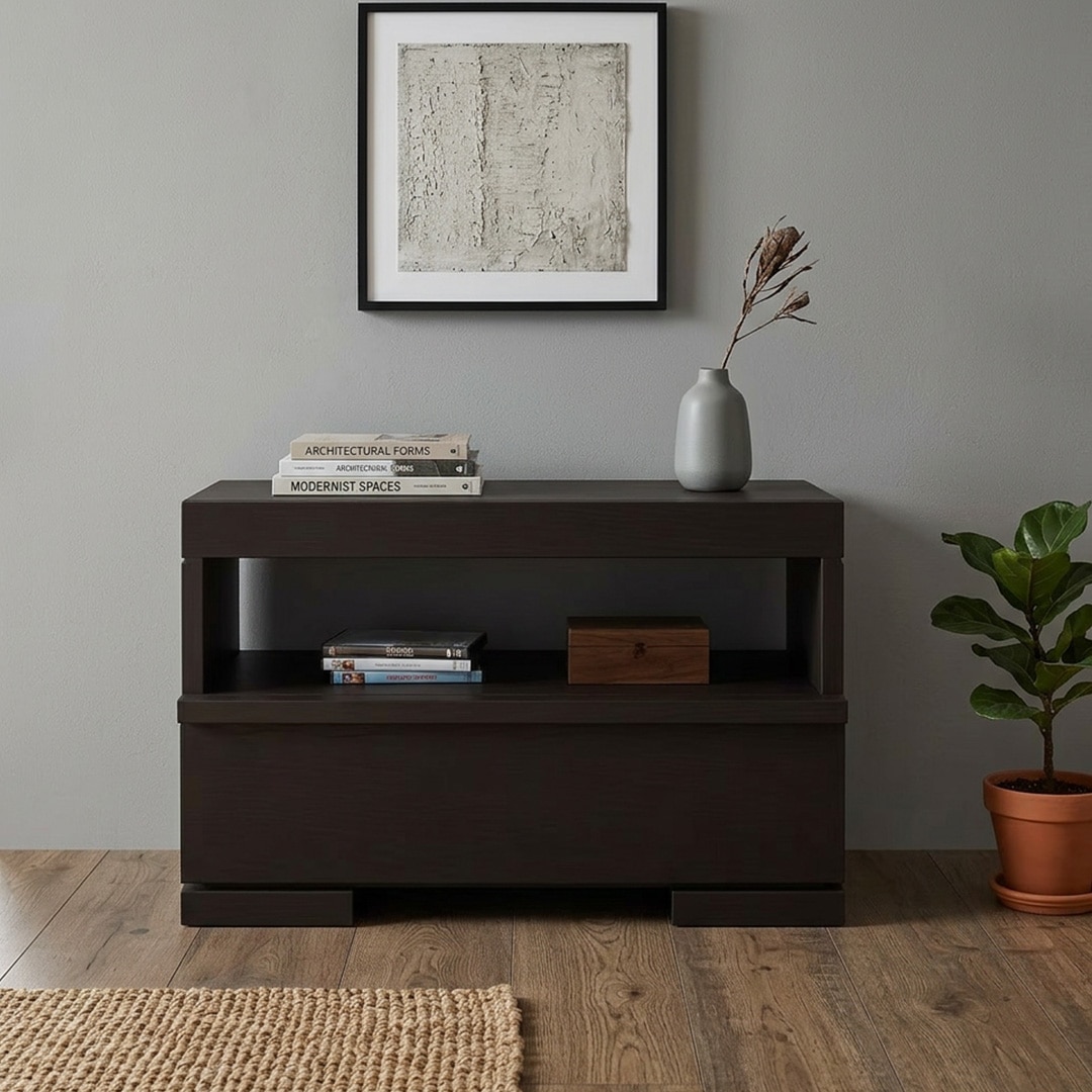 Ohio Bedside Table in Mango Moghany Finish