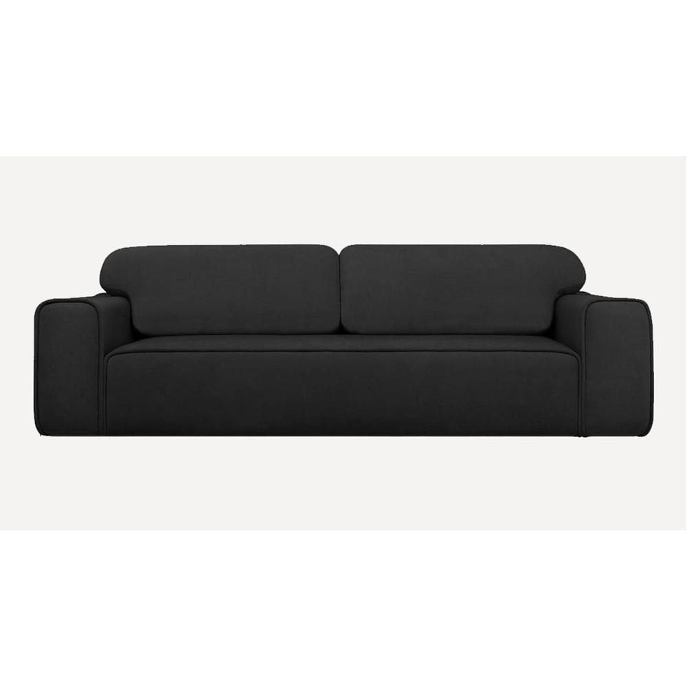 Parega 3 Pull Out Sofa Cum Bed In Black Colour
