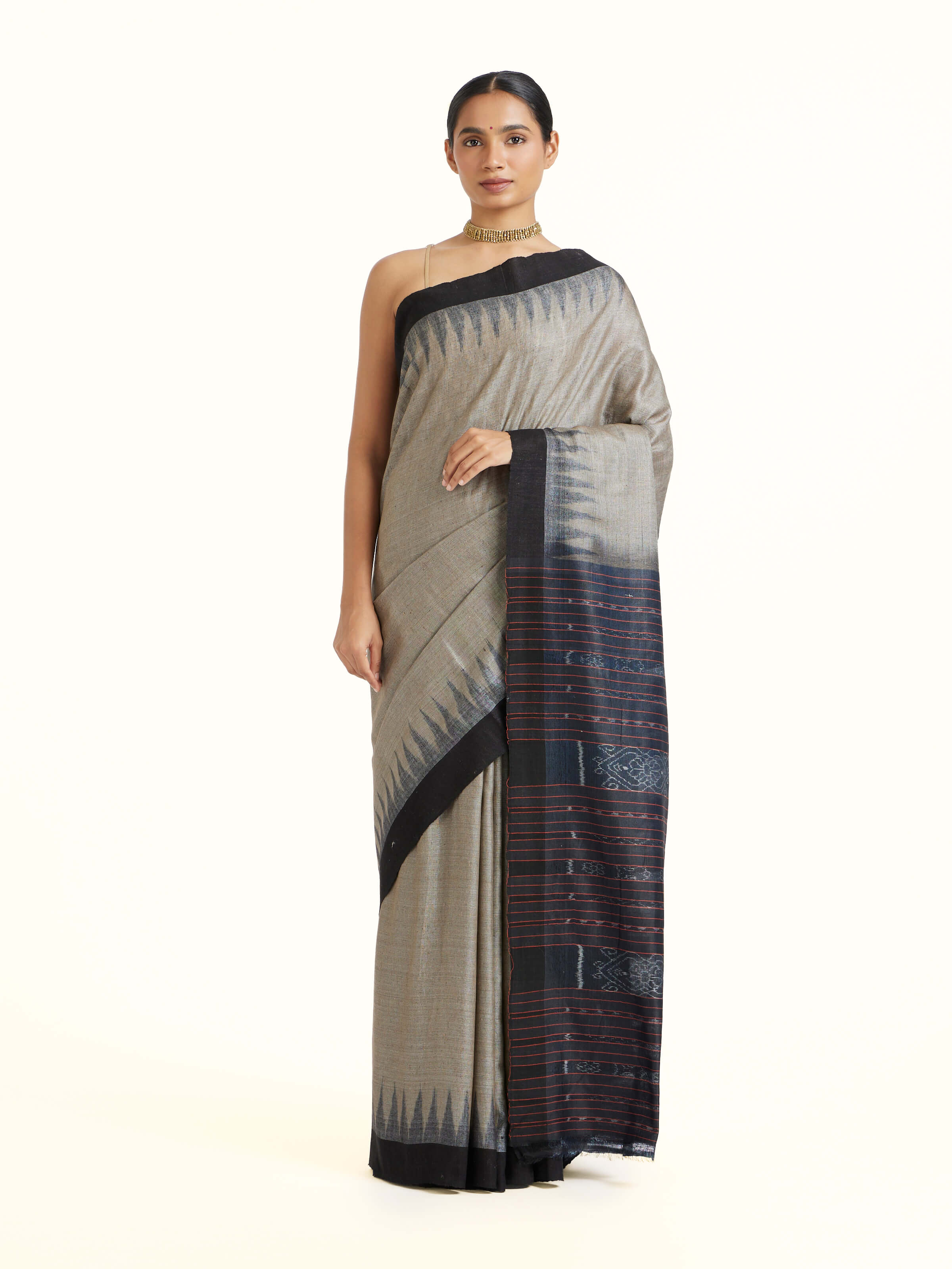 Green Tussar Silk Odisha Ikat Saree