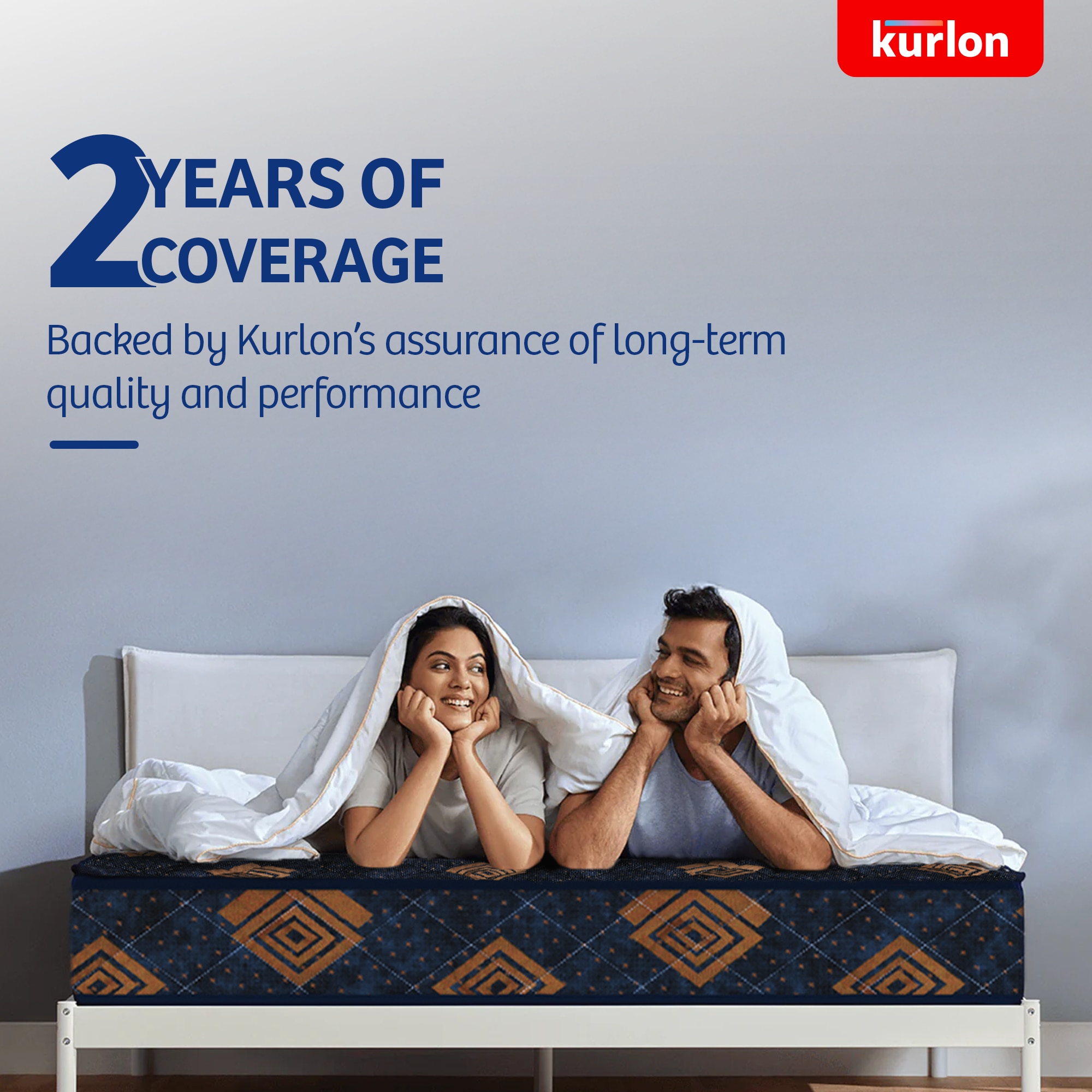 KURLON Easystar Mattress 4 inch Queen PU Foam Mattress (L x W: 75 inch x 60 inch)