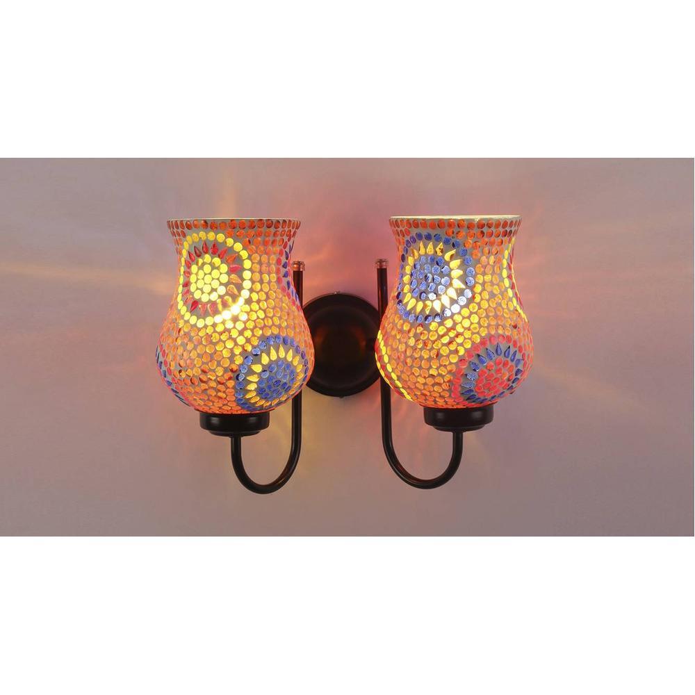 Oliver Multicolour Glass Wall Light