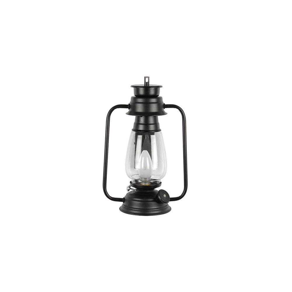 Cleo Black Metal Wall Mounted Lantern Lamp