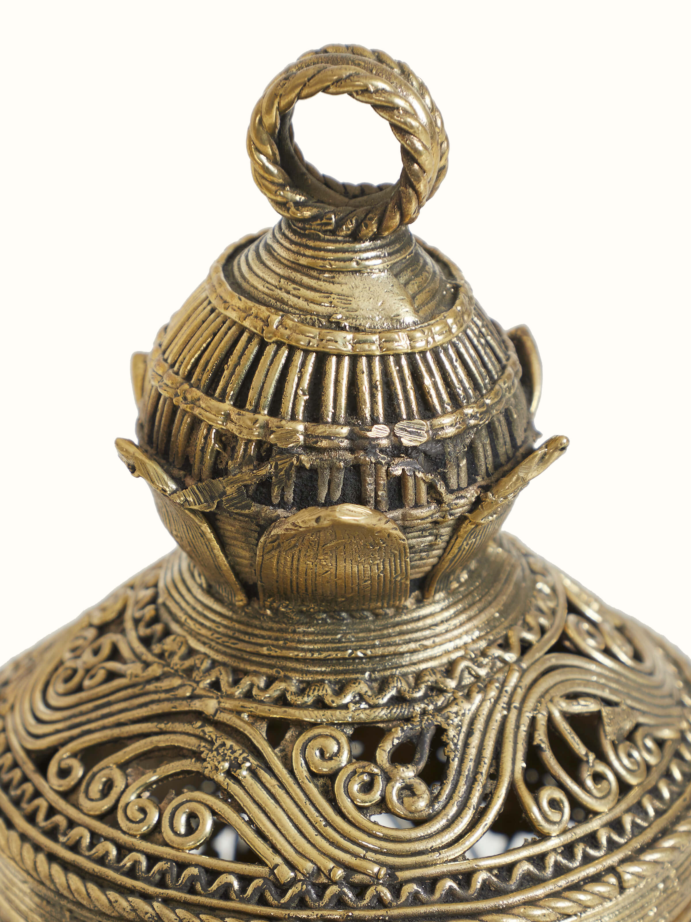 Detail shot of Dhokra Brass Box