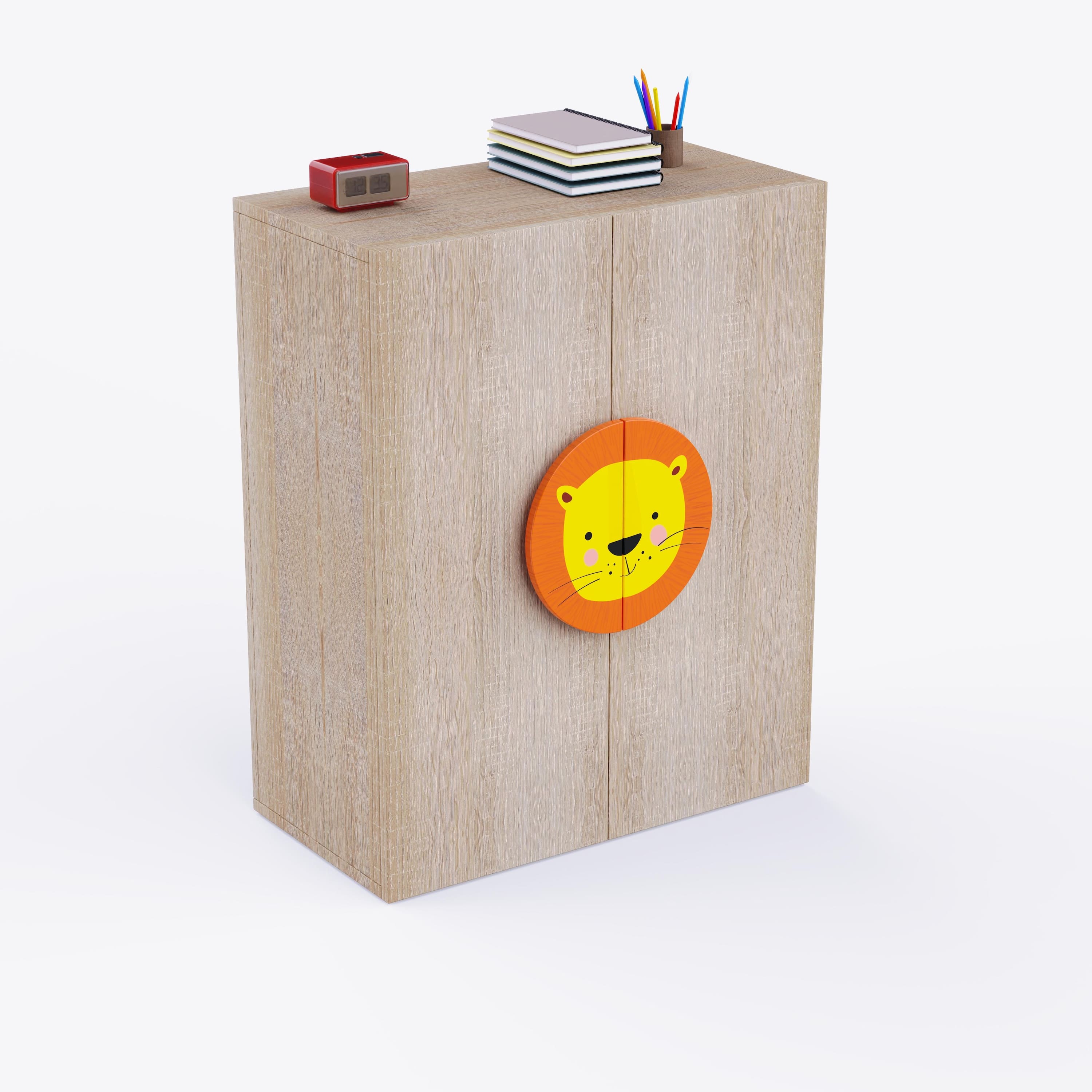 Lion'S Den Cabinet Storage In Oak Colour