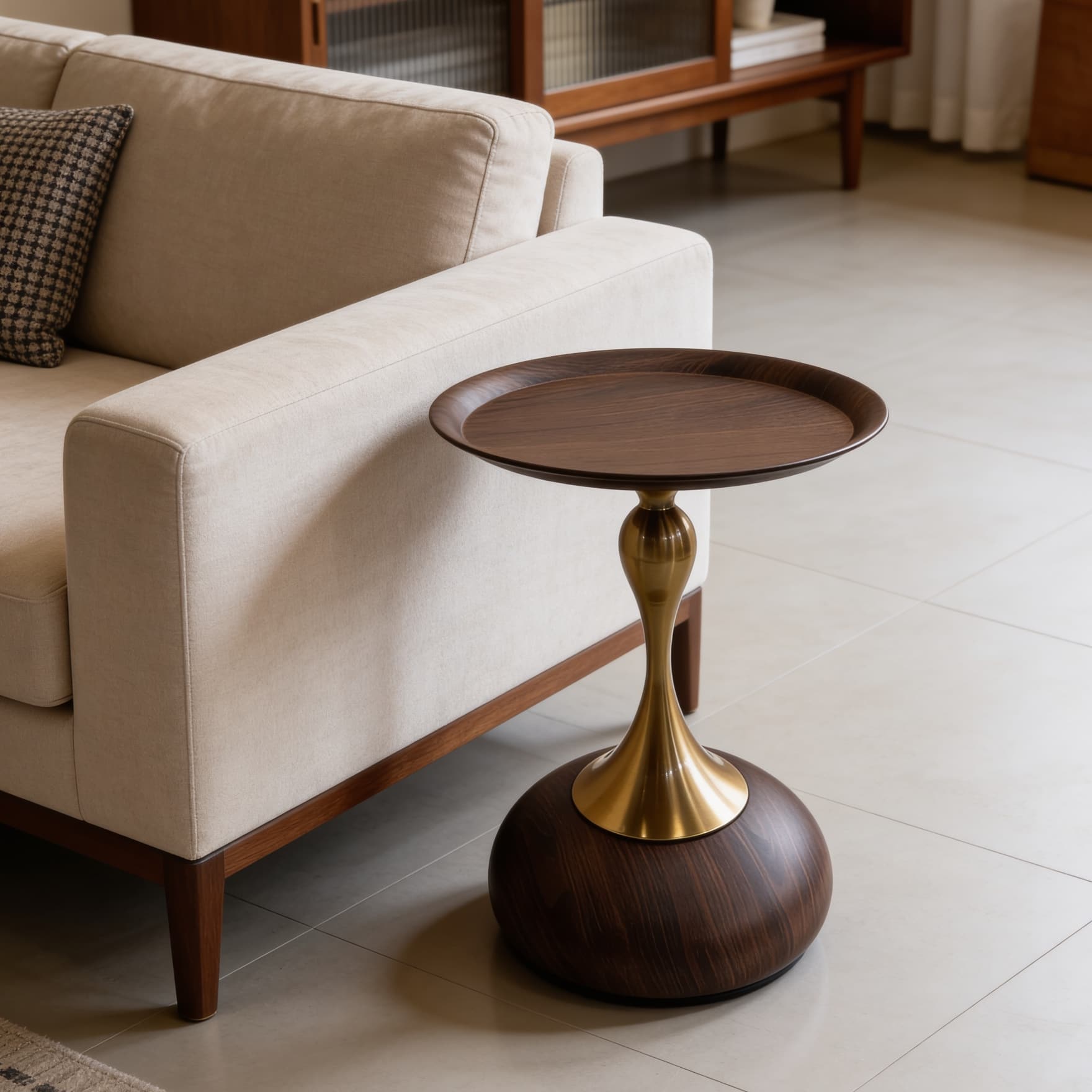 CalmEdge Side Table in Black Colour