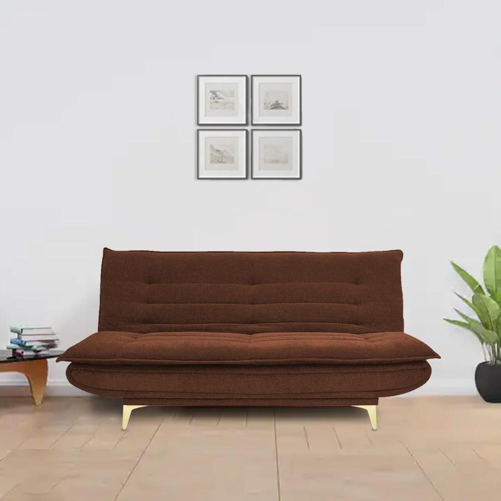 Merol 3 Seater Sofa Cum Bed In Brown Color