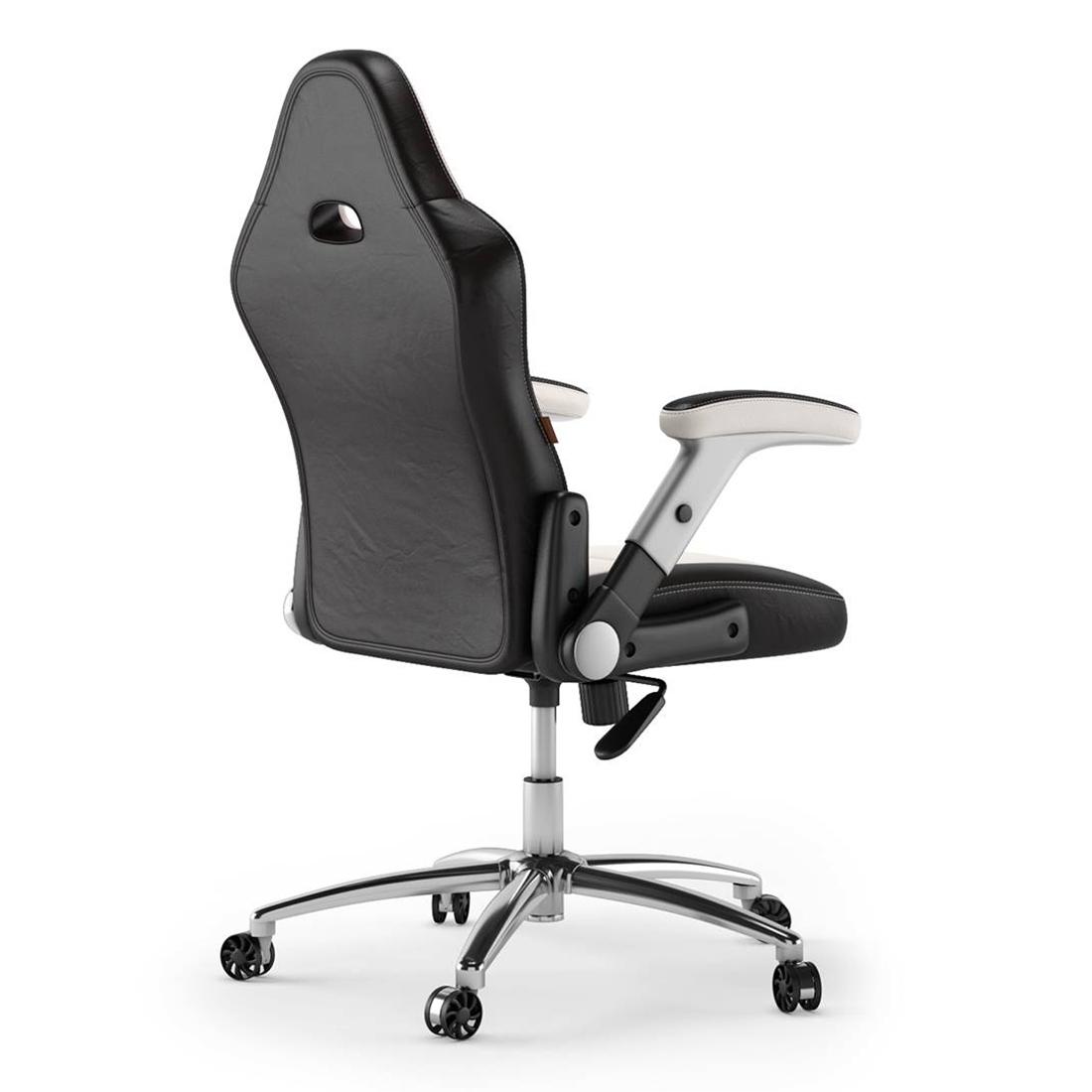 Mika Leatherette Study Chair in White Colour