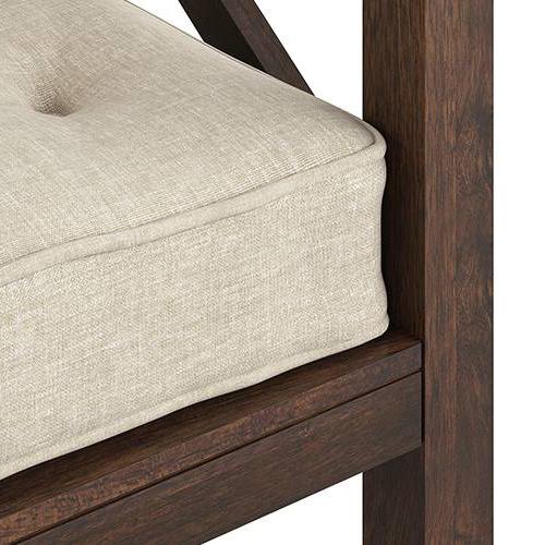 Farmone 2 Seater Wooden Sofa (Brown)