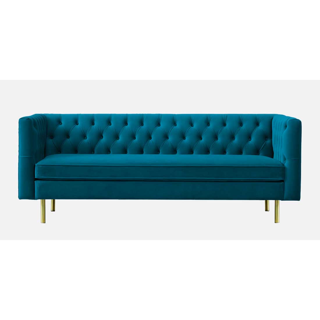 Caraven Fabric Sofa (Teal Blue)