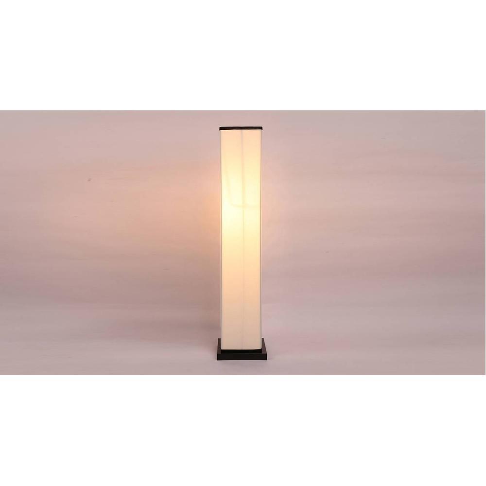 Claudette White Cotton Shade Floor Lamp