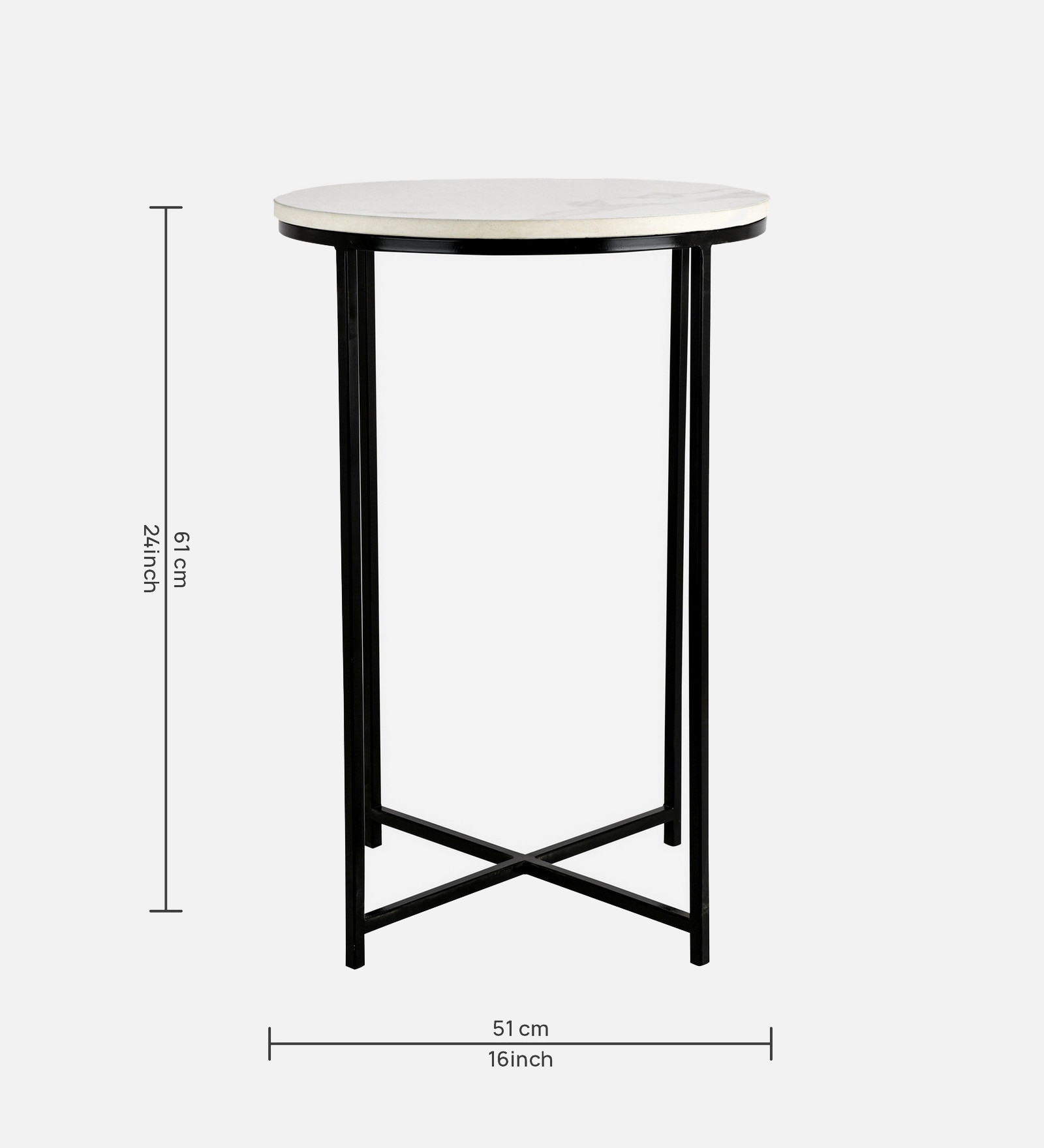 Round End Side Table - Handicrafts Town