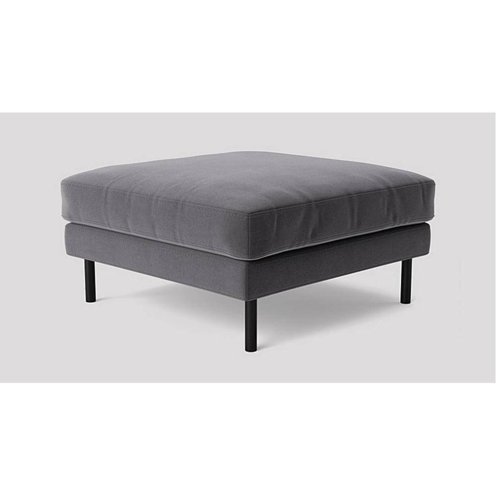 Munich Ottoman Color in Dark Grey
