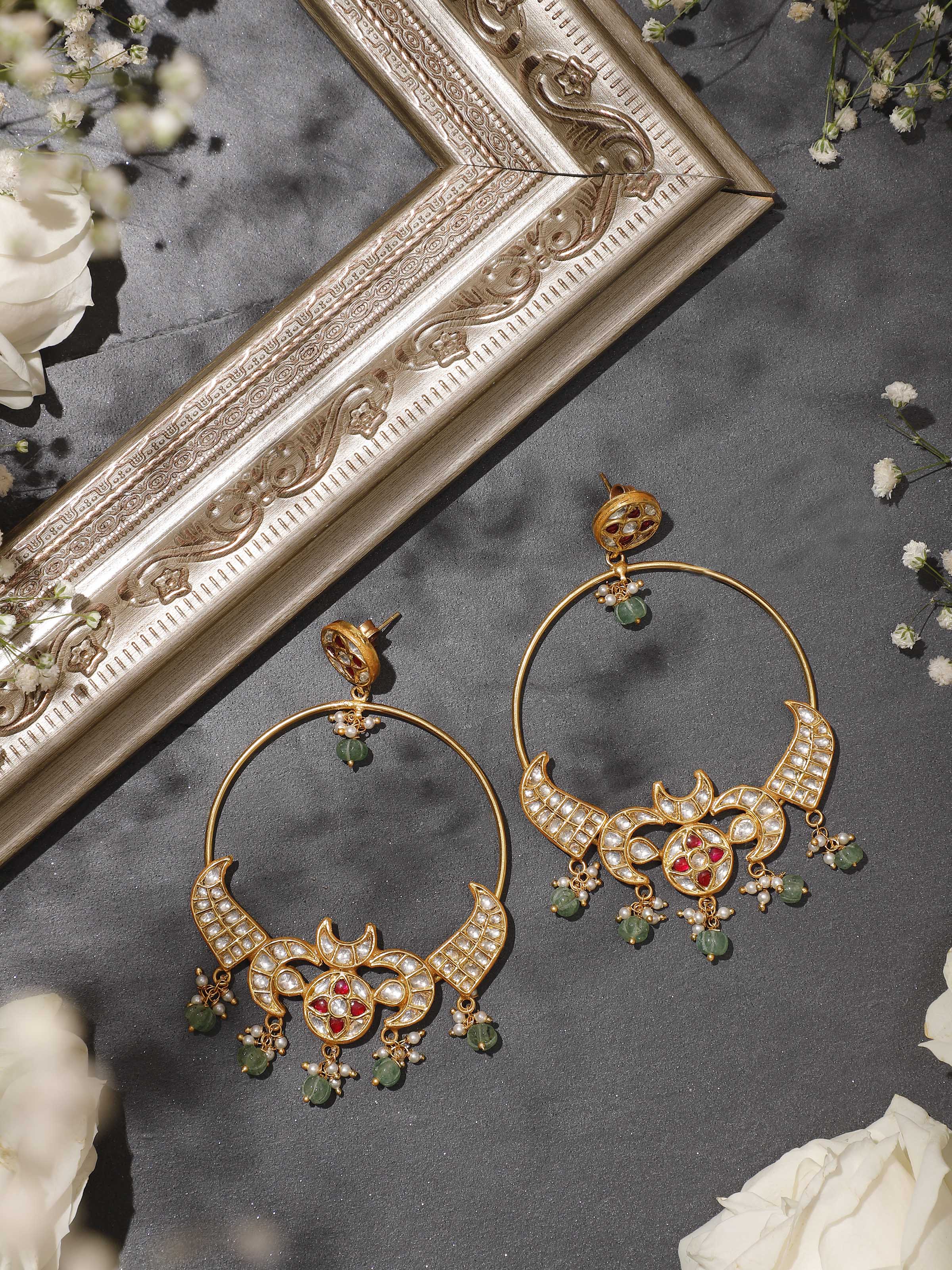Lifestyle view styled with festive wear emphasizing elegant craftsmanship