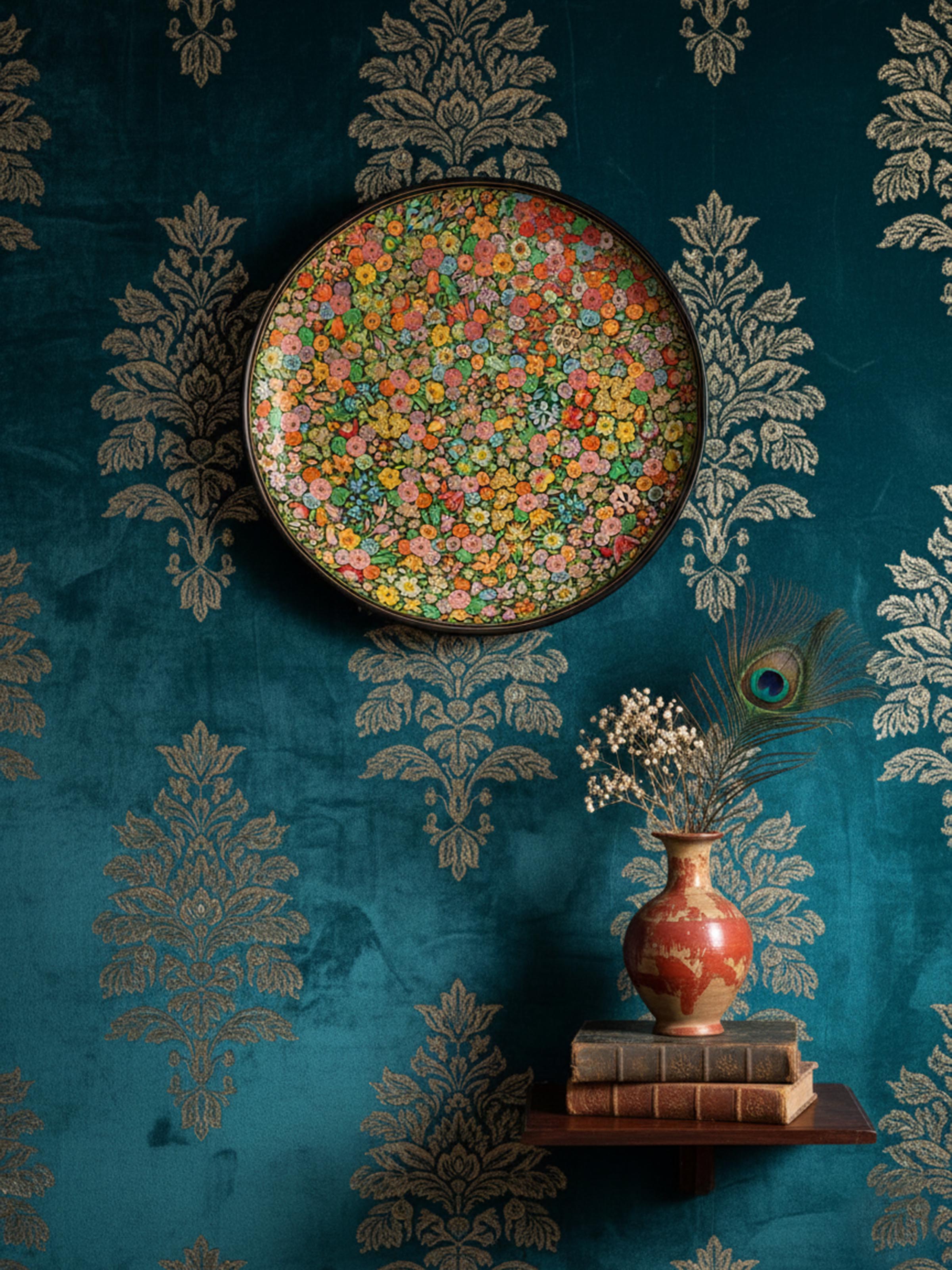 Circular Papier Mache Display Plate