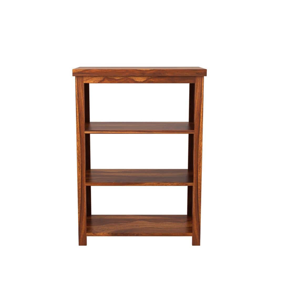 Lala Solid Wood Bookshelf in Honey Oak Finish